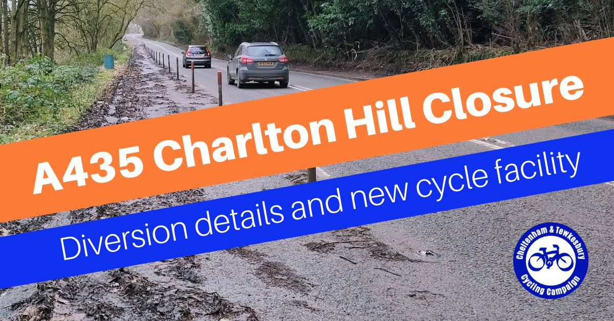 A435 Charlton Hill Road Closure Impact on cycling pedestrians